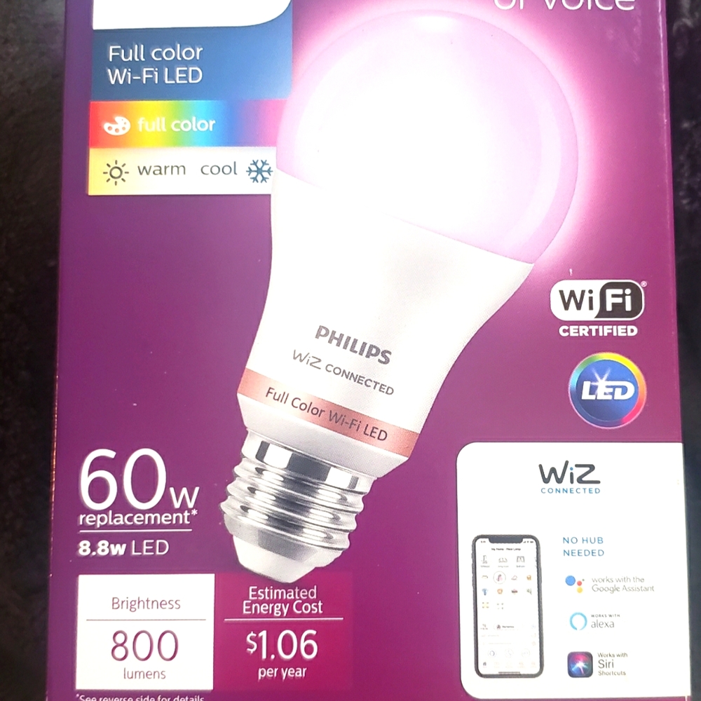 Philips 60w REPLACEMENT smart wifi LED bulb